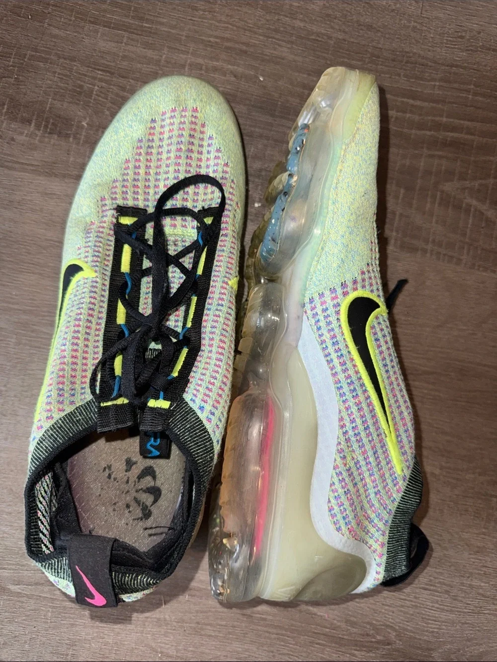 Nike Air VaporMax 2021 Flyknit Next Nature - Volt/Photo Blue - Size 11